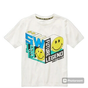 Smiley World Boys Short Sleeve Graphic Tee Shirt